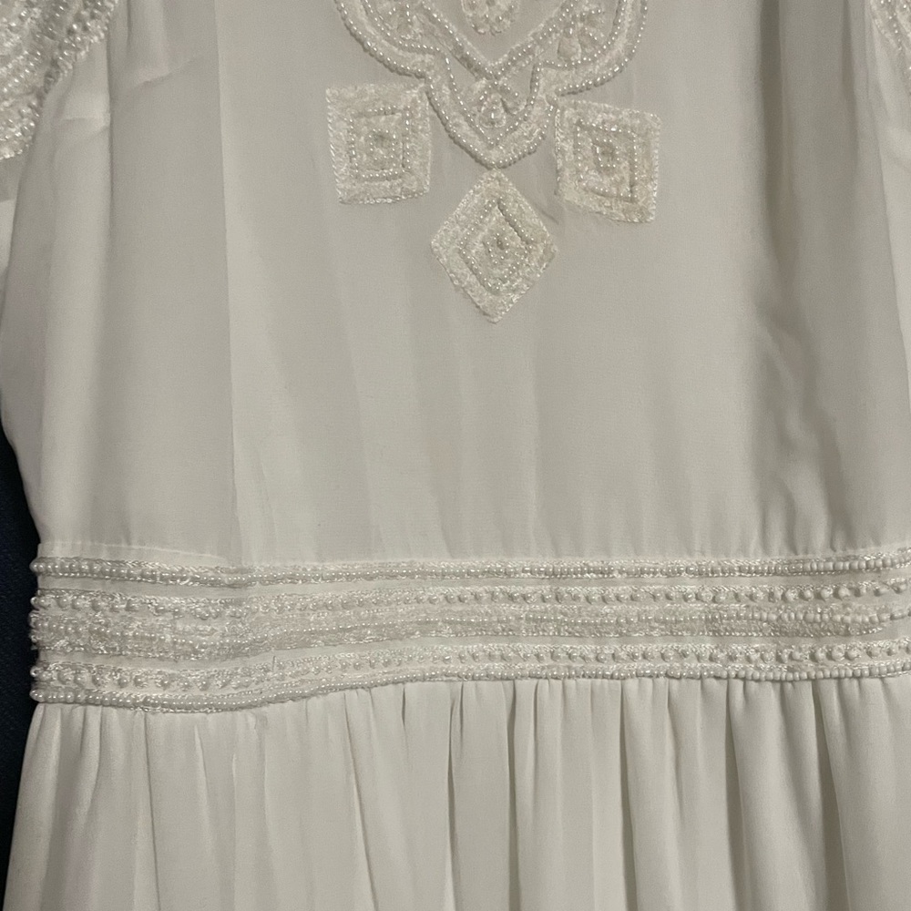 White maxi dress, Bridal/Prom - Picture 5 of 8